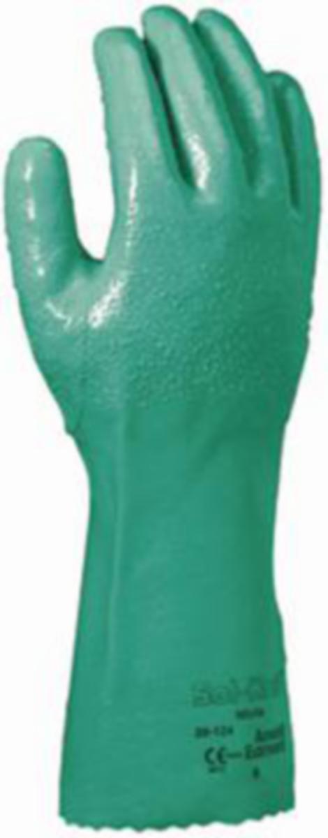 Glove ansell solknit - GLOVE ANSELL SOLKNIT 39-124 STL8 NITRIL GREEN