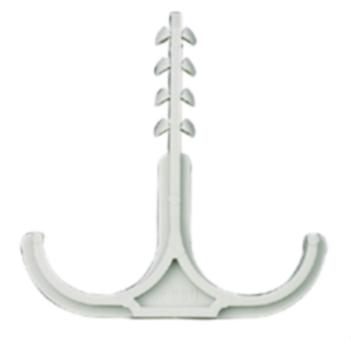 Kabelfäste DSS för kabel eller rör, dubbelt - KABELFÄSTE DSS 21 VIT 200/FP