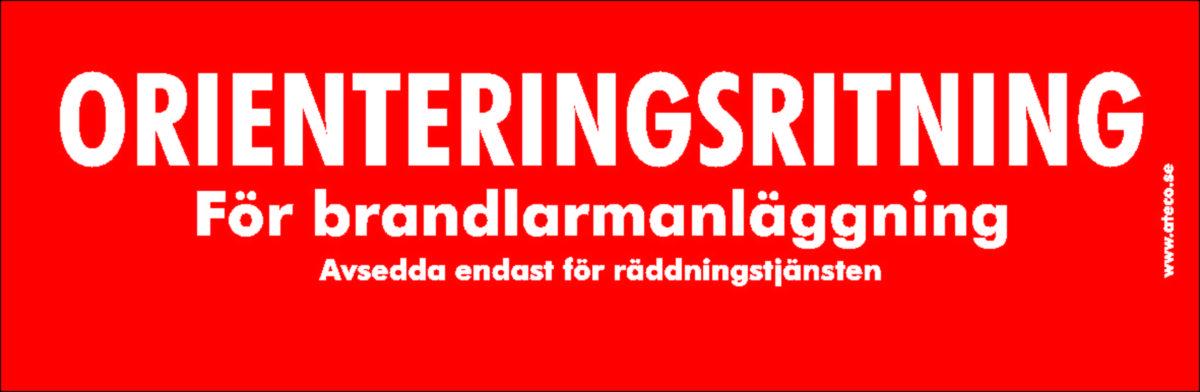 Dekal Orienteringsritning - DEKAL ORIENTERINGSRITNING 240x80 RÖD