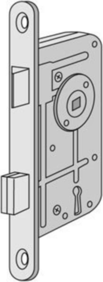 Låshus ASSA/Fas 40C - LOCKING HOUSING ASSA 40C R INNER DOOR LOCK GDS/SB