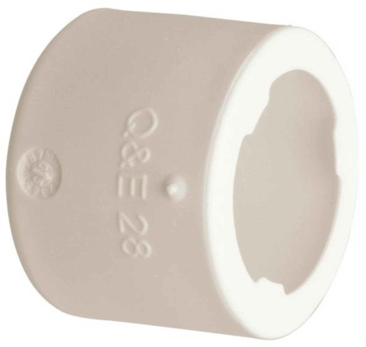 Ring with stop edge, white, Q&E, Uponor - UPONOR Q&E RING WITH STOP EDGE WHITE NKB 15