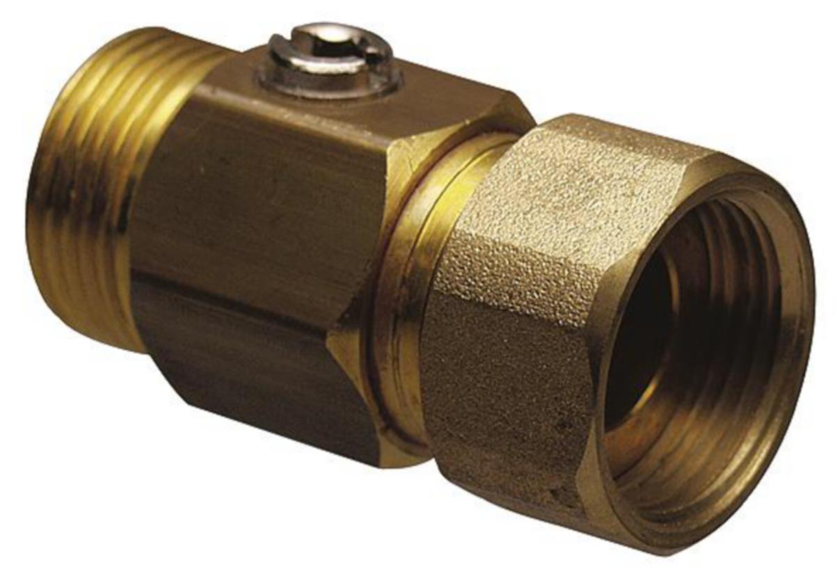 Ball Valve with Running Nut, Uponor - UPONOR AQUA PLUS VALVE PL/DR F PL-X G1/2"MT-G1/2"SN