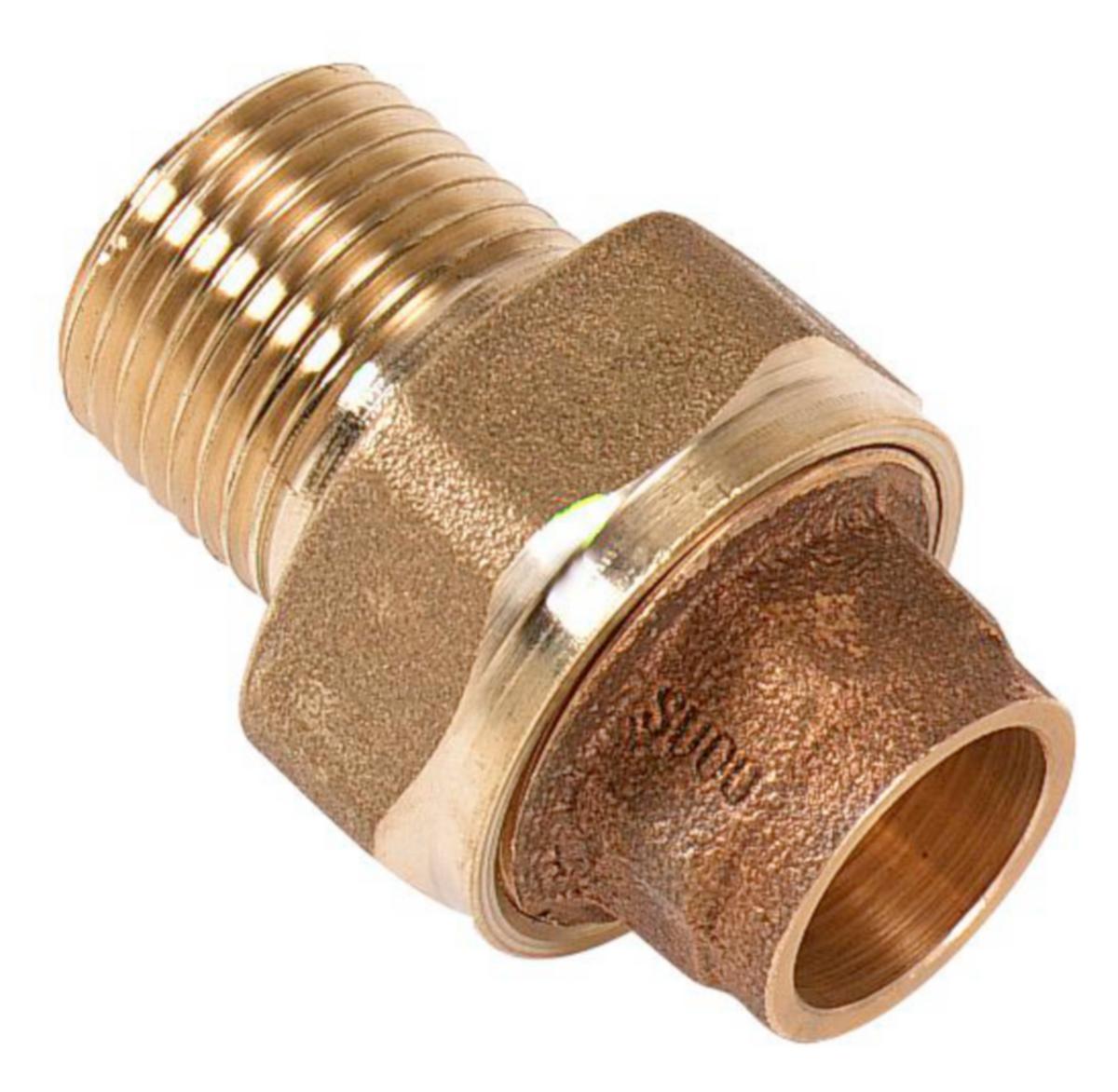 Capillary Coupling Internal Soldering x External Thread - 15XR15 CAPILLARY CONNECTOR INTERNAL BRAZING/MALE THREAD