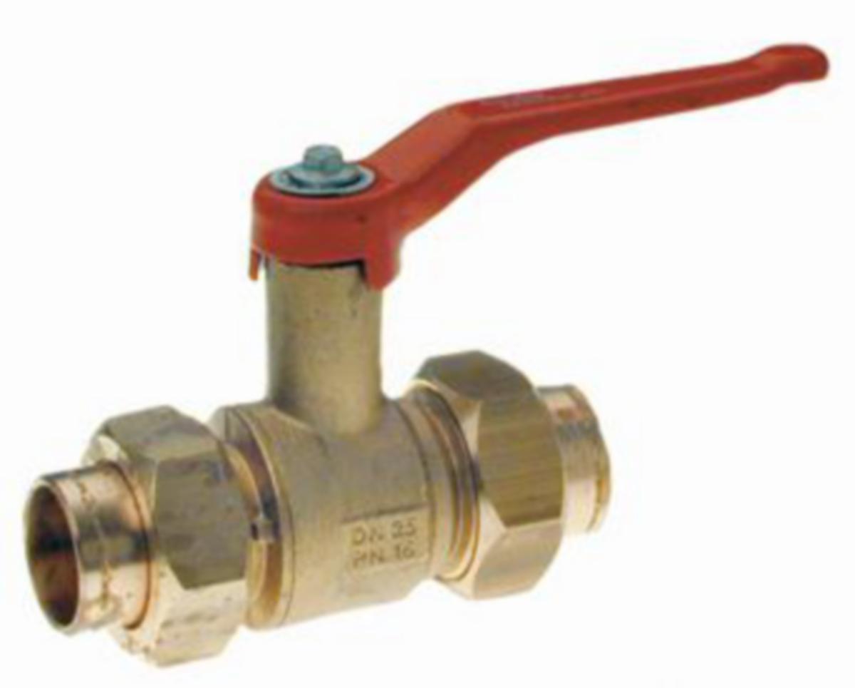 Kulventil BA 3460S höghals med lödkoppling, Beulco - 28 KULVENTIL BA3460S HÖG HALS MED LÖDKOPPLINGAR