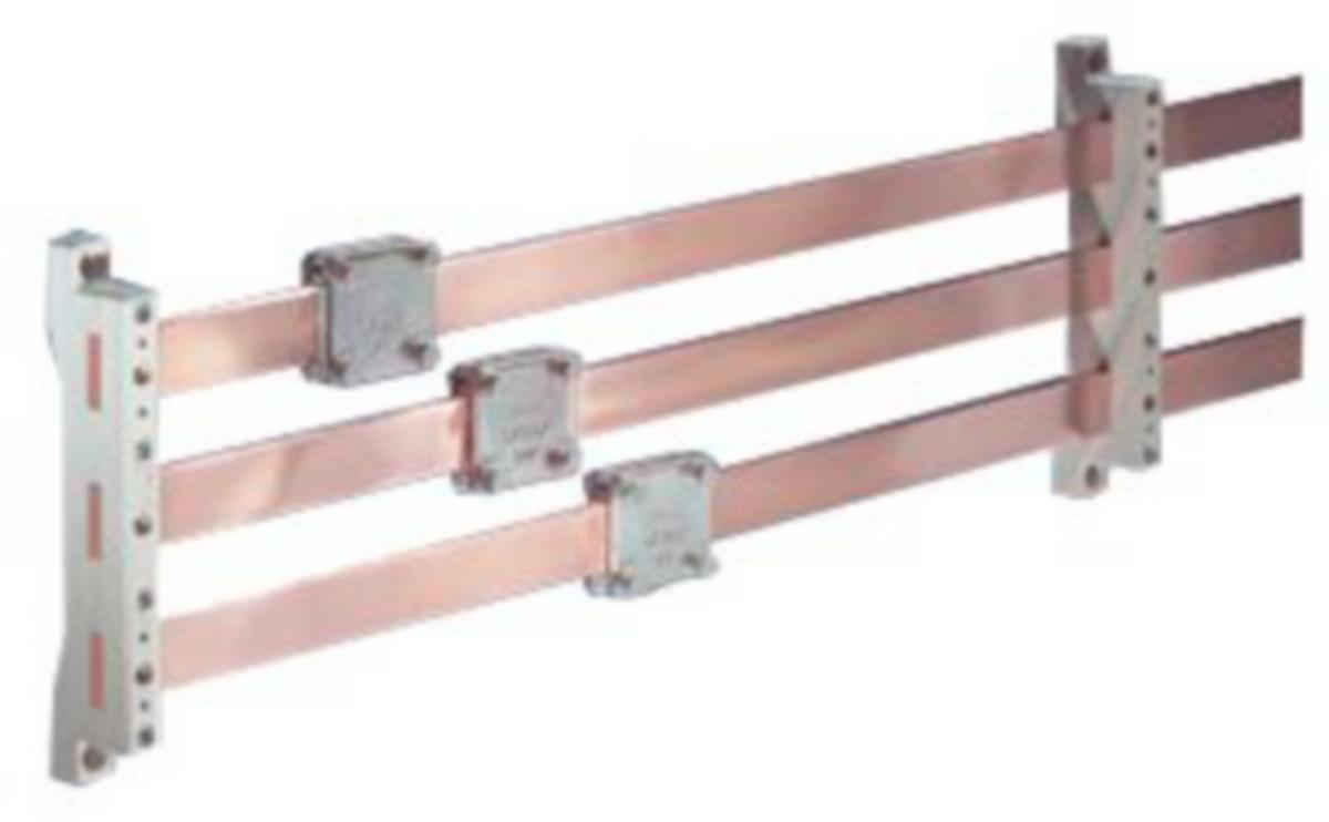 Plattklämmor för solid kopparskena - PLATT KLÄM LAM-CU34X10 3/FRP 