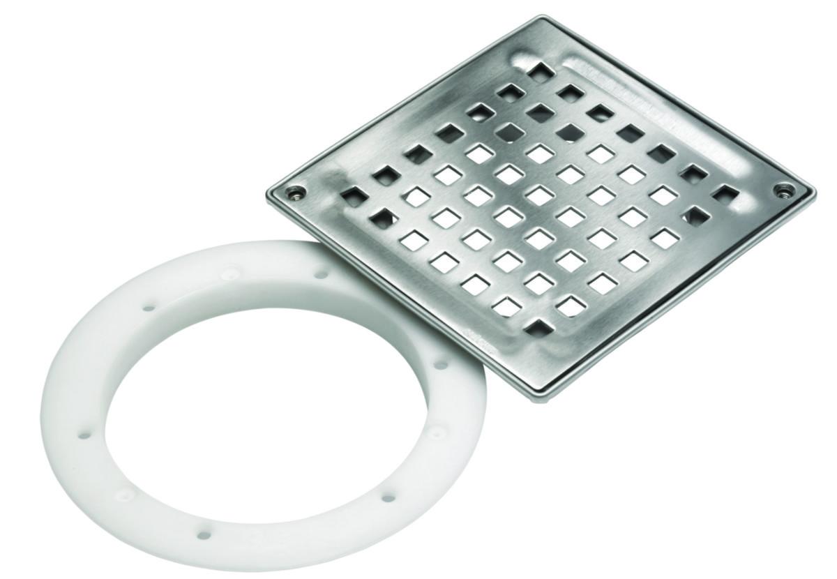 Montageset Vienna för betong/klinkergolv 150x150 mm till golvbrunnar Drain, Blücher - BLÜCHER MONTAGESET K150-V VIENNA 150x150