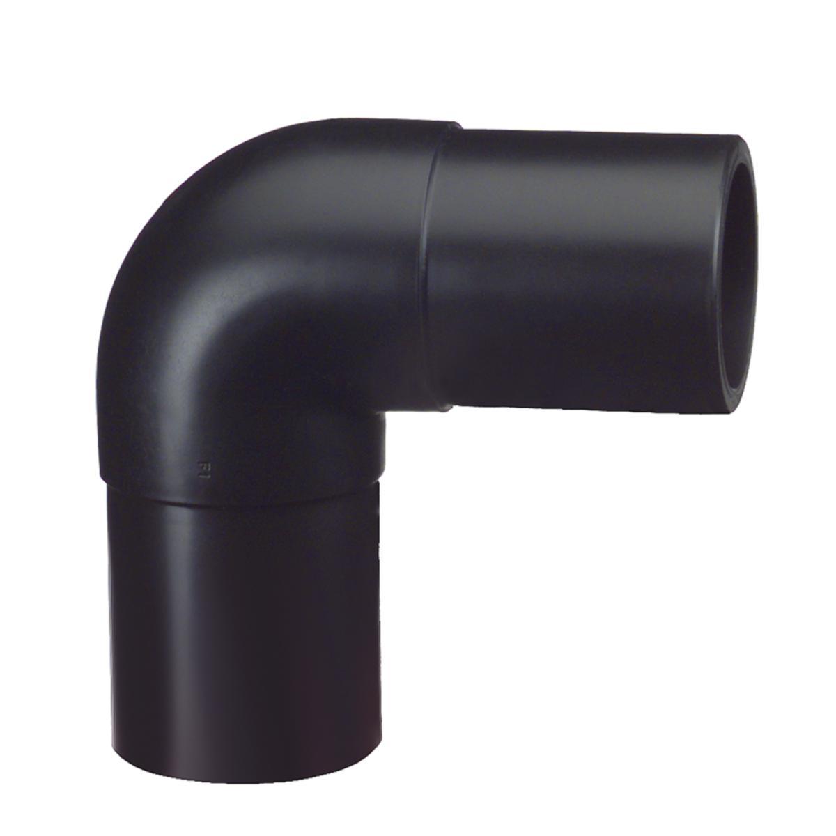 Böj 90º, GF, formsprutad med lång skänkel, PE100 PN10 SDR17 - 160 BÖJ 90GR PE100 PN10 SDR17 FSP-BÖJ, LÅNG SKÄNKEL