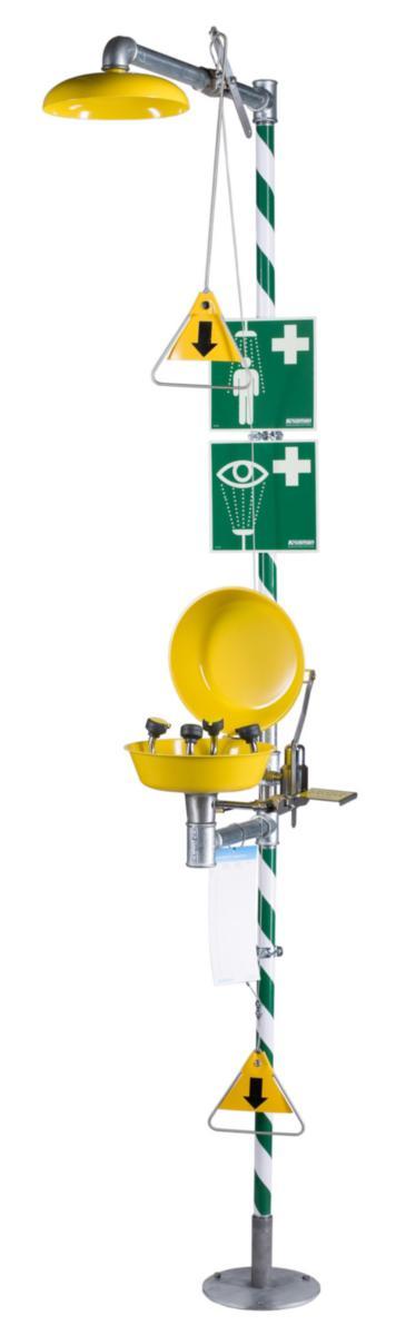 Kombidusch Krusman 3875 med temperering till ögondusch - KRUSMAN 3875 KOMB.NÖD&ÖGON DU. FRISTÅENDE, M.BL & LOCK 170+28