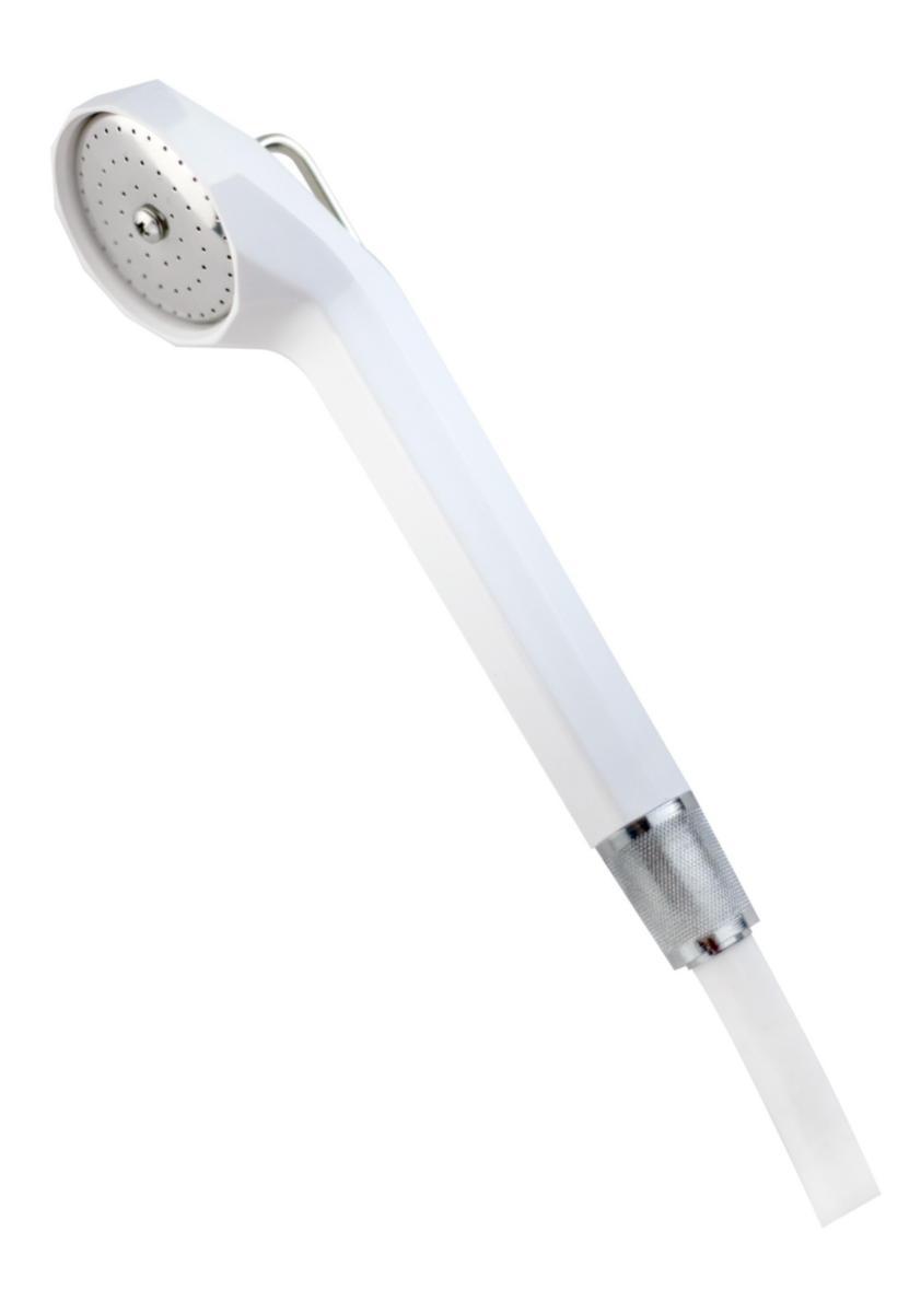 Hand shower Briljant Arrow with loop bracket, retail packaged - BRILJANT HAND SHOWER LOOP ARROW 18401 WHT