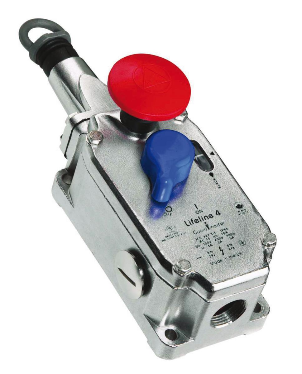 Linnödstopp Lifeline 4SS - LINNÖDSTOPP LRS-4SS (2NC+2NO) LIFELINE 4 SS