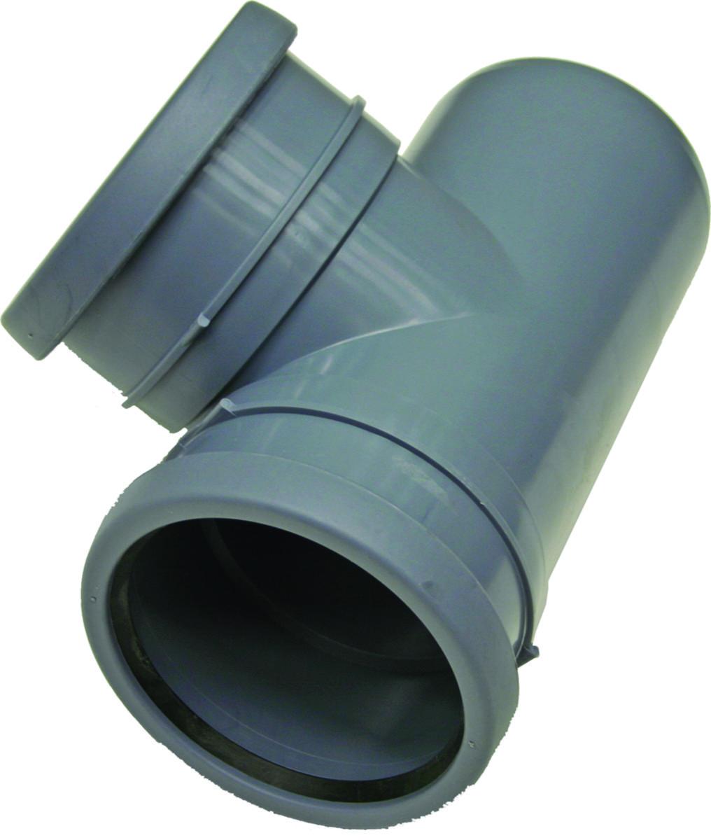 Grenrör med två muffar 88,5°, PP/HT, hel kartong, Nordic Pipelife - 50X88.5GR PP GRENRÖR 2 MUFF NORDIC. PIPELIFE (30ST)