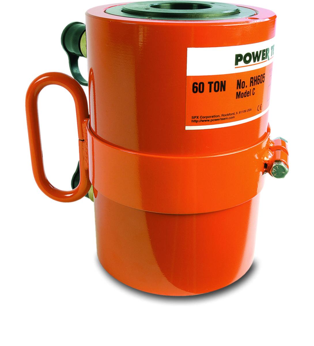 Enkelverkande hålcylindrar med fjäderretur SPX Power Team RH - HÅLCYLINDER SPX RH503 50TON 76MM SLAG 42,5MM HÅL