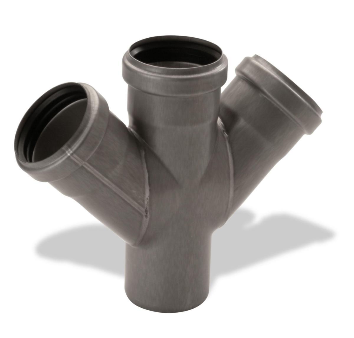 Grenrör dubbelt 45° reduktion AISI 304 - DUB GREN RED 110-75/45° 304L ACO PIPE