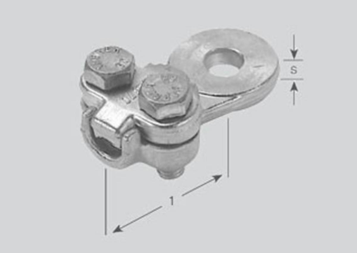 Kabelsko Cu, med 1 överfall - SKRUVKLÄMMA 330 311 311