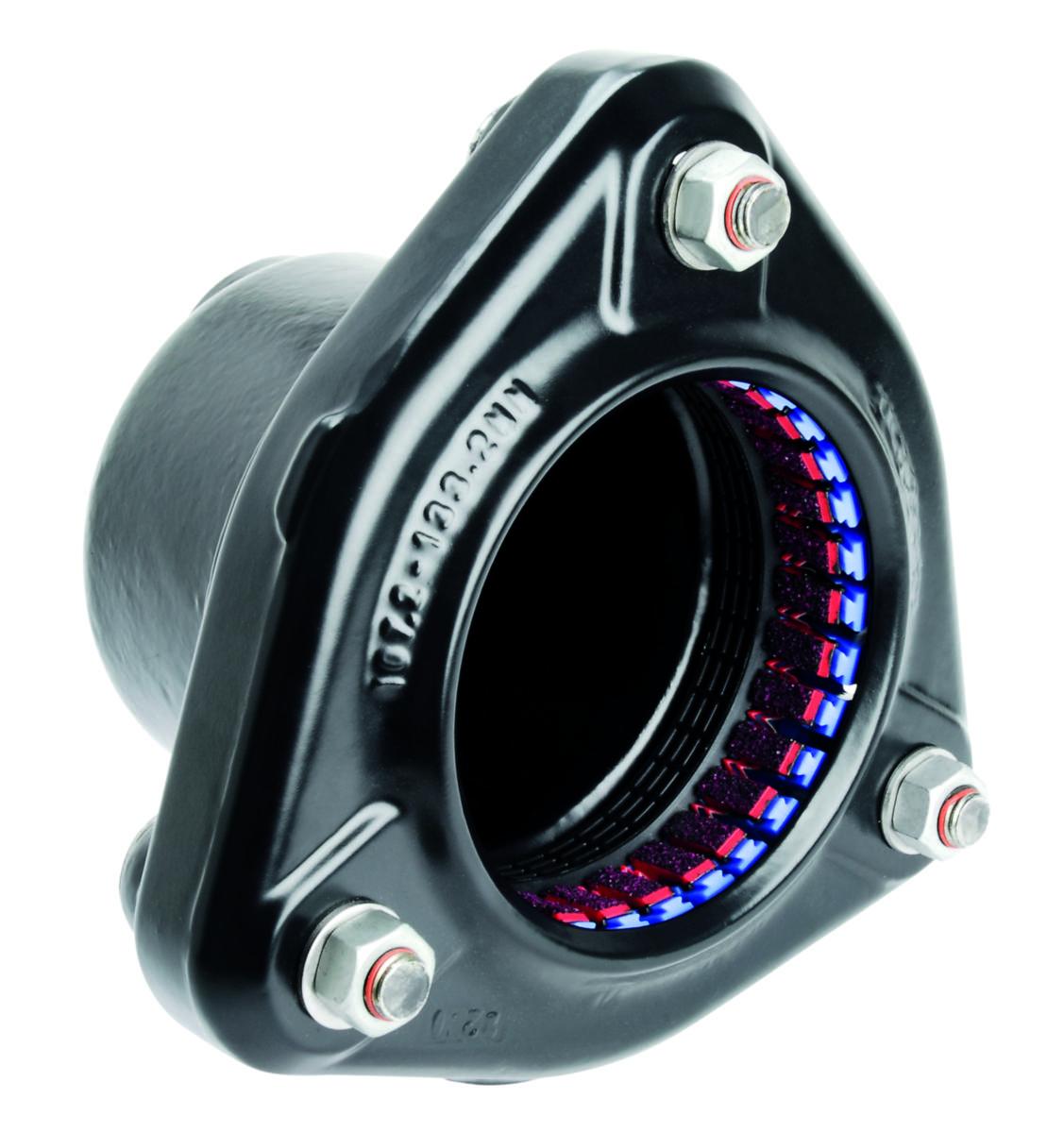 Dragsäker ändhuv, Ulefos - DN100xR50 ULTRAGRIP ÄNDHUV 107,2-133,2 DRAGSÄKER PN16