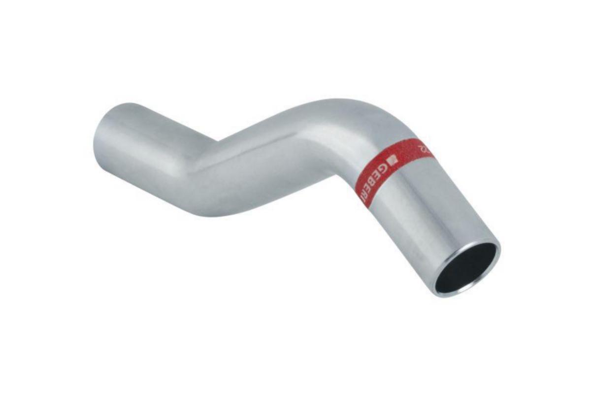 S-pipe, electro-galvanized, Mapress - 12 S-PIPE 40CC MA-PRESS CARBON STEEL, PLAIN ENDS