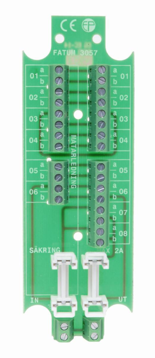 Kopplingplint 5 par med avsäkrad strömmatning - KOPPLINGSPLINT AVSÄK STRÖMMATN FATUM MODUL