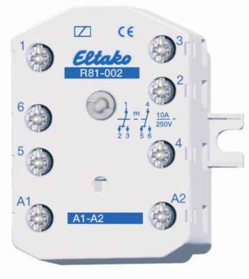 IMPULSRELÄ 10A 2KONT S81-002-230V