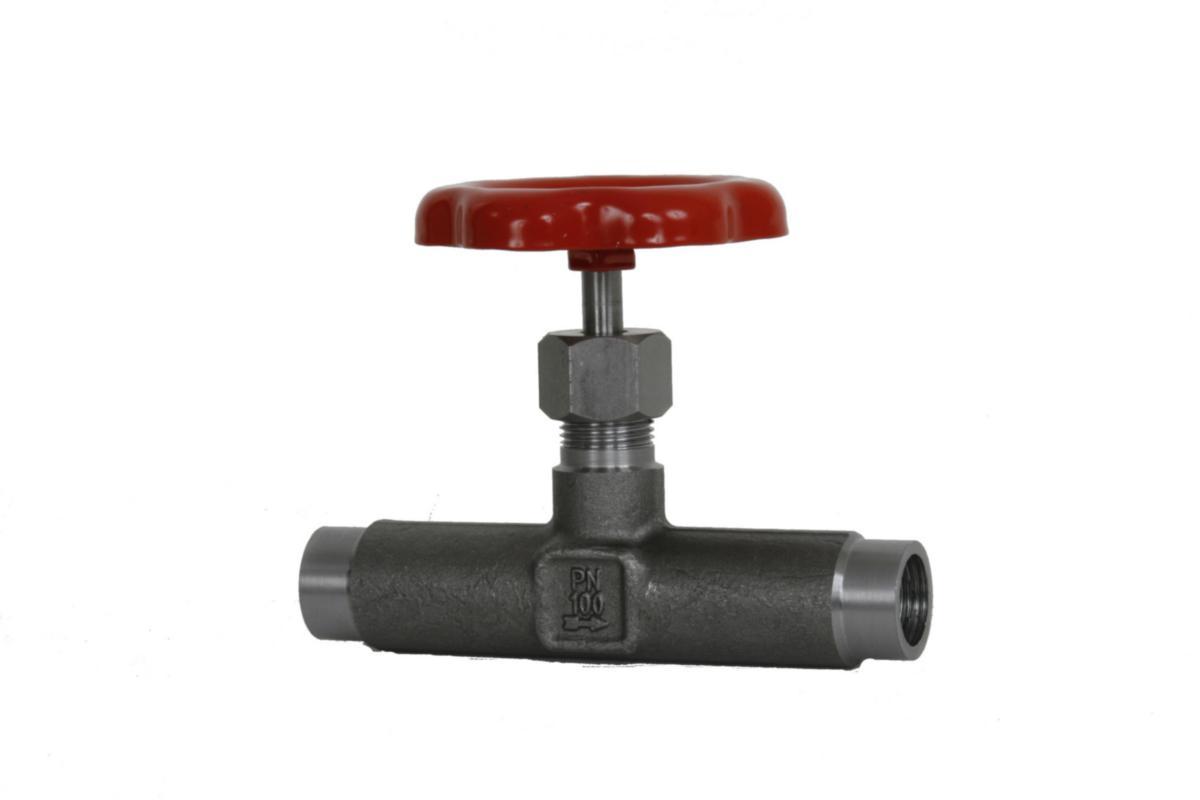 Nålventil av stål - DN10 NÅLVENTIL STÅL C22.8 SVETS PN100 LÅST PACKBOX