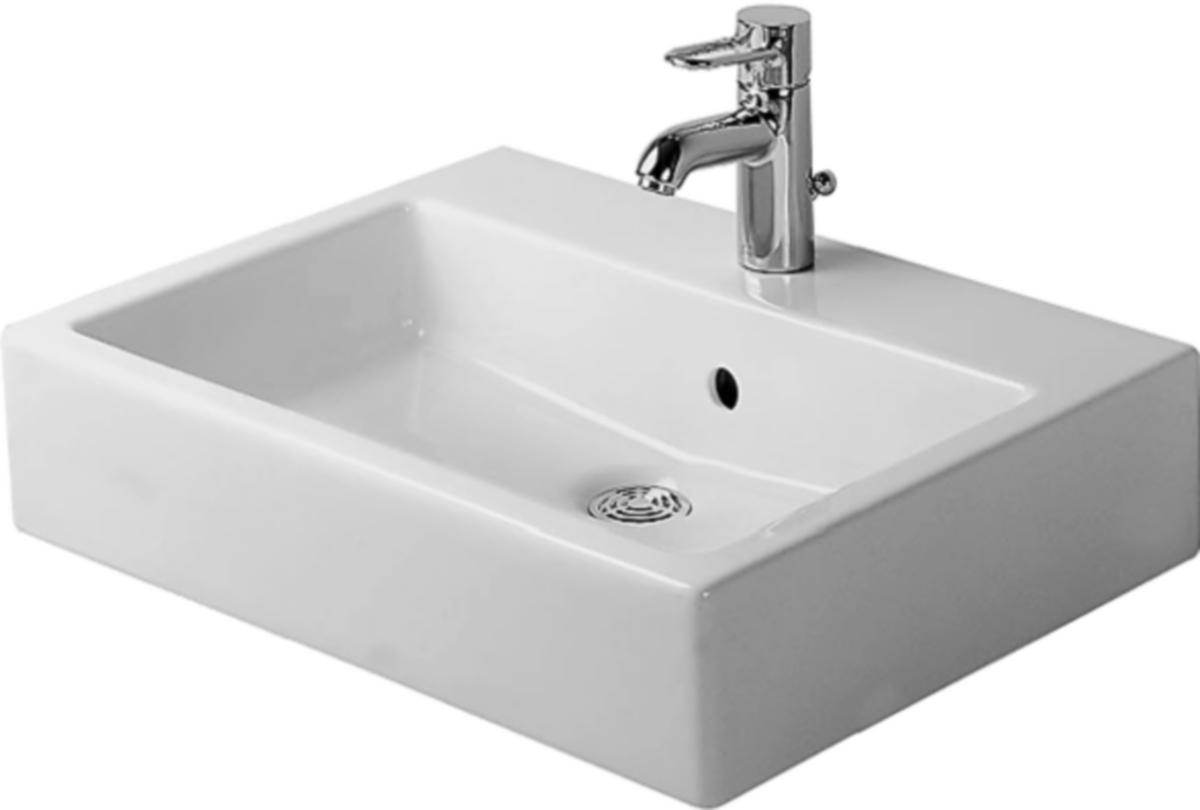 Tvättställ Vero, Duravit - DURAVIT TV.STÄLL VERO 60CM M.CENTRERAT HÅL F.BL