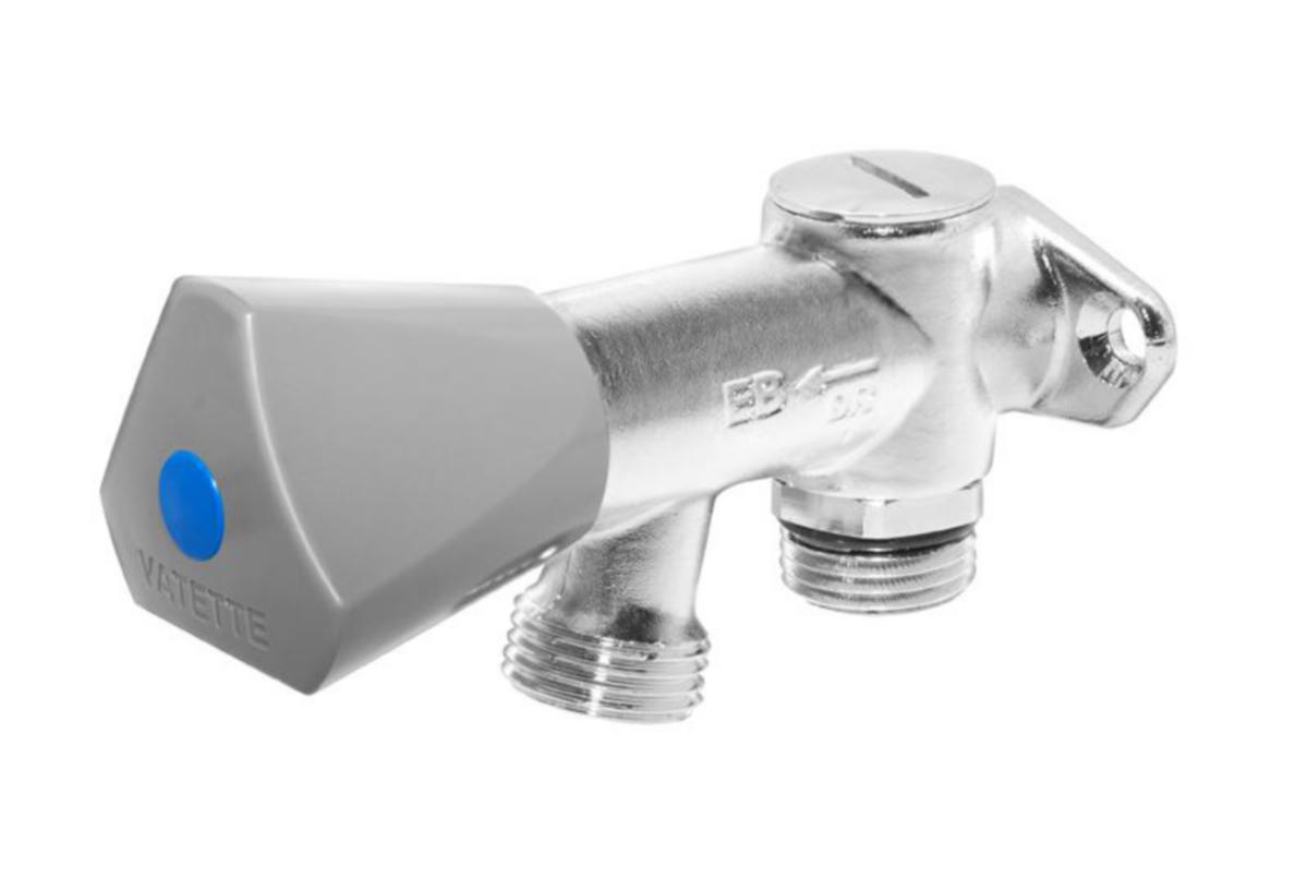 Tappventil för vägg, Gustavsberg - GBG TAPPVENTIL R15 BV MED VÄGGFÄSTE, EXKL SLANGKOPPL