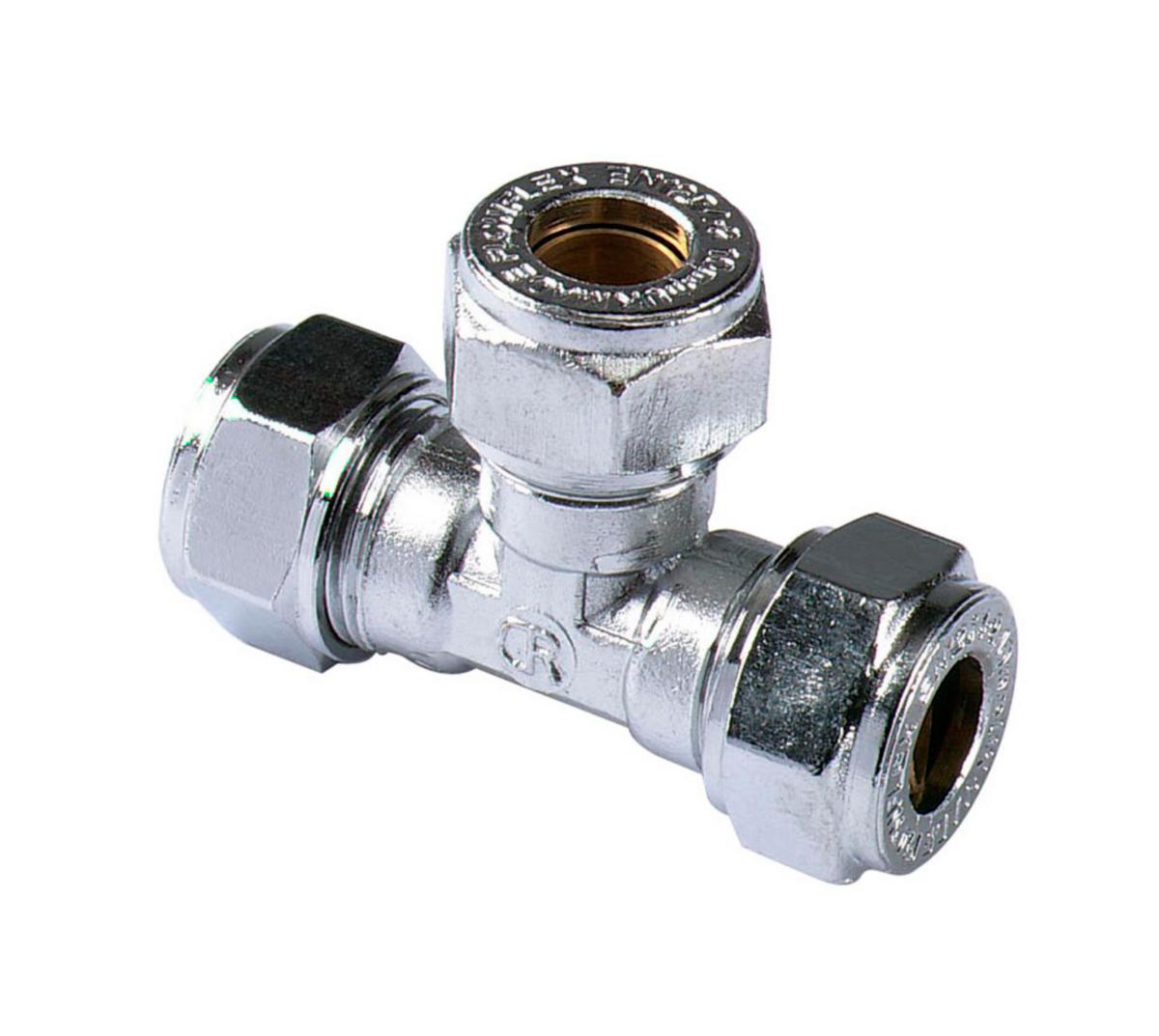 T-koppling 90° A 701, förkromade, a-collection - 15 FKR KLÄMRINGSKOPPLING T-RÖR A-COLLECTION