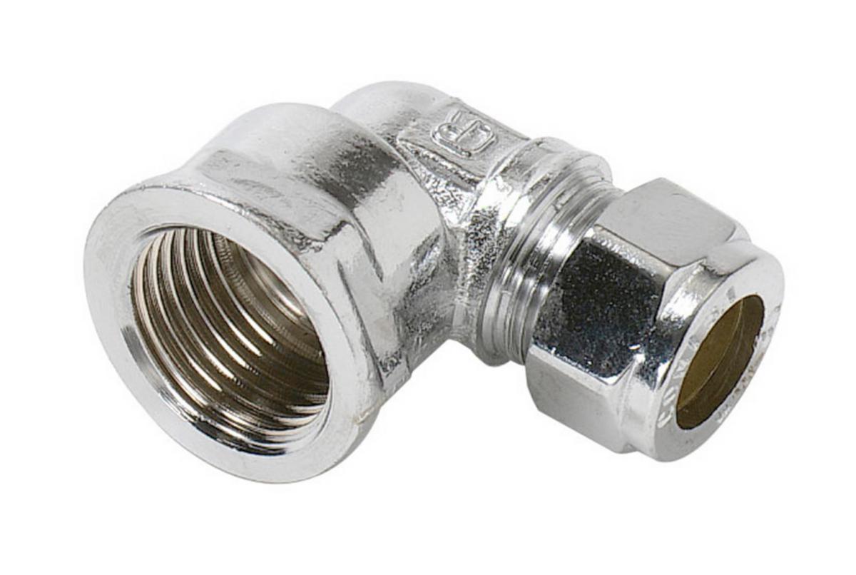 Vinkelkoppling 90°, A 803, förkromade, a-collection - 15xR15 FKR KLÄMRINGSKOPPL VINKEL INV GG A-COLLECTION