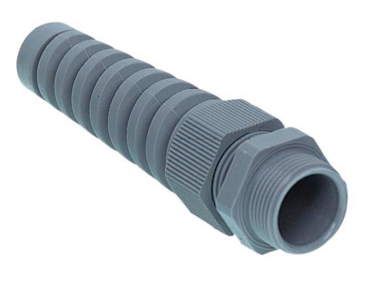 Cable gland Polyamide Perfect, break protection, Metric thread - POLYAMIDE CABLE GLAND M16 GREY CABLE Ø 5-10 IP68 BRK