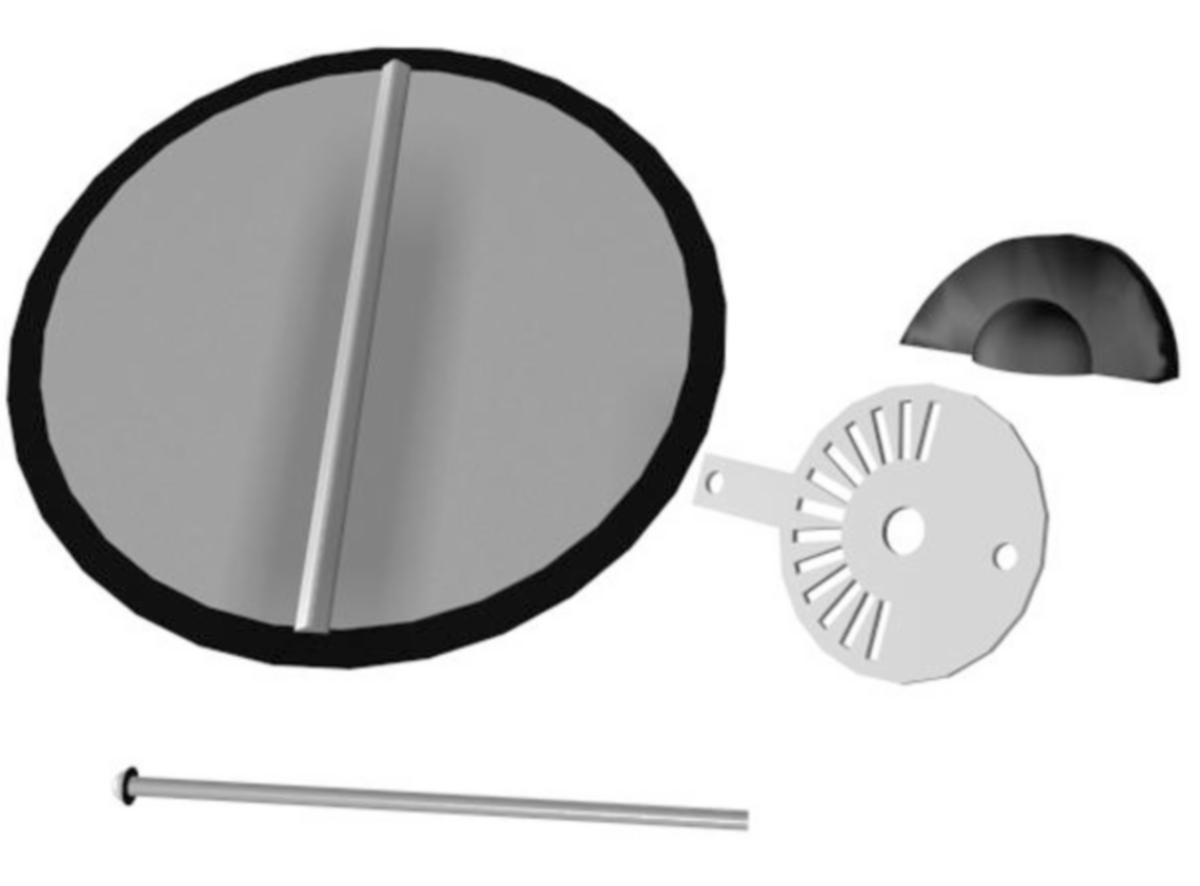 Spjällblad till MiniMan-75, Plymovent - MANUELL SPJÄLL PLYMOVENT D-75 UTSUGSARM MINIMAN 75 Ø75 MM