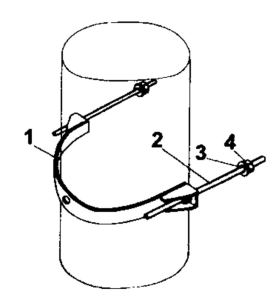 EBR 0074 Fästdetalj stolpbygel 16 - STOLPBYGEL 16x300 FLEX