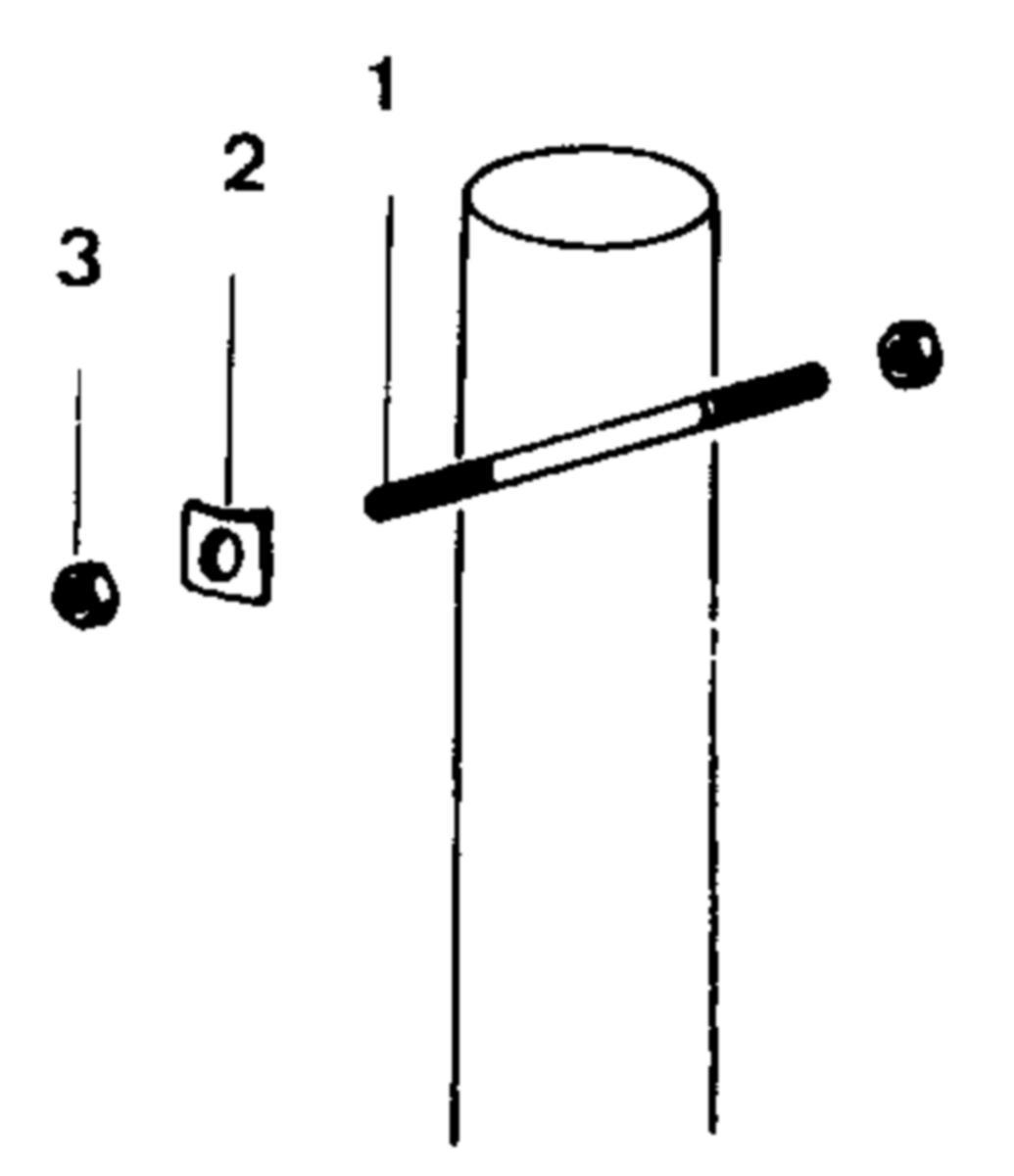EBR 0038 Fästdetalj pinnskruv - EBR-SATS 0038 