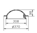 KRUL-30 KUPOLSIL H=100MM SJÄLVLÅSANDE, BTG300