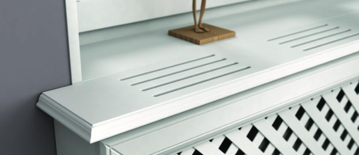 Fönsterbänk knippla vit ribbad 1800mm - fönsterbänk knipp