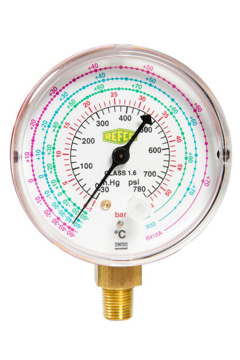 Manometer lågtryck r32 r410a ø68 mm manometrar 1/8" npt...